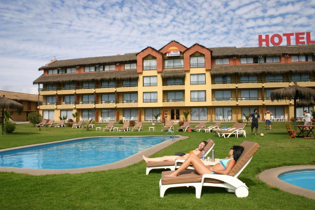 Hotel Y Cabanas Mar De Ensueno ラ・セレナ エクステリア 写真